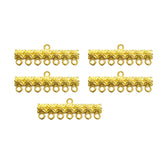 10 Pcs Lot, Gold Plated jewelry end multi hole jewelry making findings