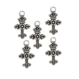 10 Pcs Cross Pendant in size about 24x15mm