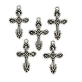 10 Pcs Lot, Cross charms pendants for jewelry making in size about 24x17mm