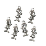 10 Pcs fairy doll cute charms for jewelry making in size about 18x10mm