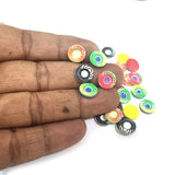 100 pcs lot Mix round acrylic stones for art and crafts
