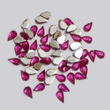 1000 Pcs. pkg. PACK DROP ACRYLIC CRYSTAL RHINESTONES IMITAION GEMS FOR COSTUME MAKING, FLAT BACK USED IN JEWELLERY ,HOBBY WORK ,NAIL ART ,CRAFT WORK ETC IN SIZE ABOUT 4X6 MILIMETER