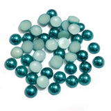 500pcs Pkg. 6mm round Pearlish Turquoise color acrylic stone