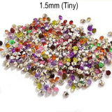 2000 PCS, Point Back ACRYLIC Mix RHINESTONES FOR JEWELRY, CRAFTS AND NAIL ART WORK in Size about 1.5mm