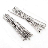 50mm Jewelry making Findings head pins Flat stainess steel materials Sold Per Package of 50 Grams Approx 000~000 Pcs in a pack