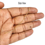 5 Pairs (10 Pcs)  Chain Threader Earrings Earring making Findings 22k gold plated Anti Tarnish