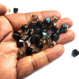 100 Pcs Pkg. Helix Cut Black and Gray color, size encluded 8mm and 10mm