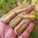 20 PIECES PACK' 28x16 MM' GOLD OXIDZIED' CHANNEL LINK CONNECTOR JEWELRY FINDINGS USED IN DIY JEWELRY MAKING