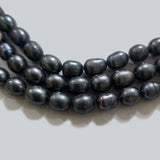 Freshwater Real Pearl Sold Per line in size Approximately 8~10mm and length about  15 1/2 Inches Long