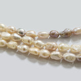Freshwater Real Pearl Sold Per line in size Approximately 7~10mm and length about  15 Inches Long