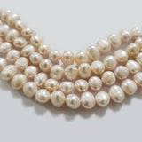 Freshwater Real Pearl Sold Per line in size Approximately 7~8mm and length about  15 1/2 Inches Long