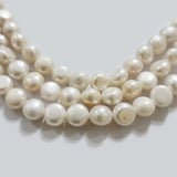 Freshwater Real Pearl Sold Per line in size Approximately 8mm and length about  14 Inches Long