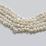 Freshwater Real Pearl Sold Per line in size Approximately 4~5mm and length about  13 Inches Long