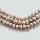 Freshwater Real Pearl Sold Per line in size Approximately 7~8mm and length about  14     Inches Long