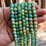 PER LINE, 8MM SIZE JADE REPLICA FINE QUALITY OF GLASS BEADS FOR JEWELRY MAKING, APPROX 48~51 BEADS