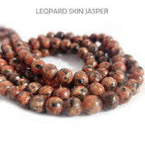8mm, Leopard Skin Jasper semi precious beads Jewelry Making, Matt Finish, Natural and authentic Gemstone Beads