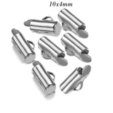 20 PCS, SLIDER CLASP FOR BEAD LOOMS, SLIDE TUBE END BAR FINDING FOR SEED BEAD & CHAINS JEWELRY MAKING AND BEADING