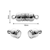 1 PIECE PACK' MAGNETIC CLASP' RHODIUM SILVER' USED IN DIY JEWELLERY MAKING