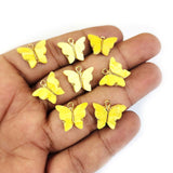 4 PIECES PACK' 11X15 MM' RESIN BUTTERFLY CHARMS