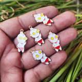 4 PIECES PACK' 23x11 MM' ENAMEL ROBO CHARMS