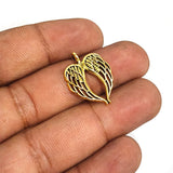 10 PIECES PACK' 21x15 MM APPROX SIZE' ANGEL WINGS GOLD OXIDIZED CHARMS FOR DIY JEWELLERY MAKING