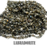 GENUINE NATURAL LABRADORITE 'GRADE AA PEBBLE CHIPS' 335-340 PIECES' 3-7 MM SIZE' ABOUT 30-32 INCHES