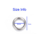 100 Pieces Pack' Silver Plated 6 mm Close Jump Rings