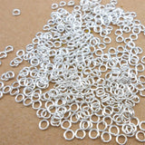 2000 Pcs, 4mm small size Silver plated, Open Jump Ring Sold Per Pack