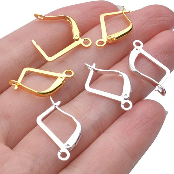 10 Pcs (5 pairs) Long Lasting 24k Gold Plated, Non Tarnish, lever