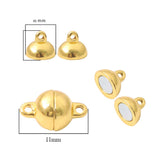 5 Pcs Pack Magnetic Clasps for jewelry making gold in size about 6mmx11mm