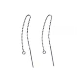 5 Pairs (10 Pcs)  Chain Threader Earrings Earring making Findings Silver plated Anti Tarnish