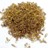 500 Pcs Pack Loreal Charm tiny with handmade wire loop best for adornment for earring, pendant jewelry