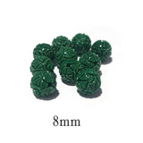 20 Beads quality products carved round Resin based 8mm round beads imported