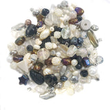 100 Gram Pack Black and White Designer Mix Beads