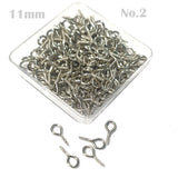 50 PCS Q HOOK Rhodium plated, LOOP JEWELRY MAKING RAW MATERIALS FINDINGS SIZE ABOUT 11MM LONG