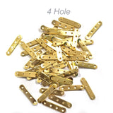 50 Pcs pack, Gold connector link multi hole bar finding for jewelry making