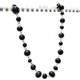 SALE 16" Size Beaded Vintage Black rosary chain