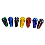 14 Pcs Artistic Lampwork Beads Set of 7 Colors (each color 2 pcs)