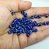 25 PCS PACK 6MM SMALL SIZE EVIL EYE BEADS