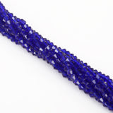 500 Pcs Beads Navy Blue Crystal 4mm Crystal bi-cone faceted glass beads,