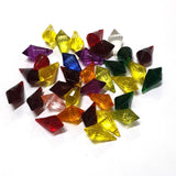 20X9MM, Mix ACRYLIC TRANSPARENT BEADS SOLD PER PACK OF 50 GRAMS