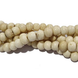 Handmade Bone Beads for Jewelry making  Sold by Per line 16" Beads size about 10mm Round Antiqued Natural about 48 Beads