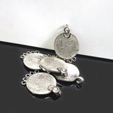 10 Pcs Vintage Coin Charms Pendant for Tribal Jewellery Making Beads Necklace