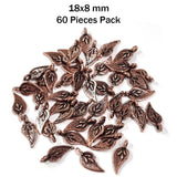 'COPPER COLLECTION' 60 PIECES PACK' 18x8 MM CHARMS