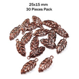 'COPPER COLLECTION' 30 PIECES PACK' 25x15 MM CHARMS.
