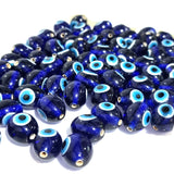 10 Pieces Pack' Evil Eye Beads' Oval Shape' 12x15 mm