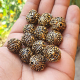 16 MM APPROX ' HANDMADE FILIGREE BEADS' SOLD BY 4 PIECES PACK