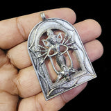 2 Pieces Pkg.Krinsna Hand German Silver Large Ethnic Oxidized Pendants