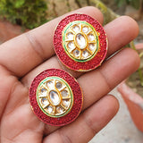 34X30 MM HANMADE KUNDAN COMPONENT BEADS SOLD BY PER PIECE PACK