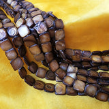 SHELL BEADS STRANDS, MOTHER OF PEARL (MOP) DYED FAST COLOR HIT TREATED, SIZE ABOUT 10 MM, 39-40 PIECES